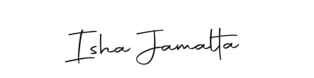 Similarly Autography-DOLnW is the best handwritten signature design. Signature creator online .You can use it as an online autograph creator for name Isha Jamalta. Isha Jamalta signature style 10 images and pictures png