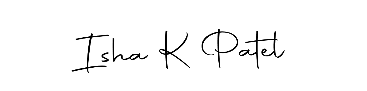 The best way (Autography-DOLnW) to make a short signature is to pick only two or three words in your name. The name Isha K Patel include a total of six letters. For converting this name. Isha K Patel signature style 10 images and pictures png