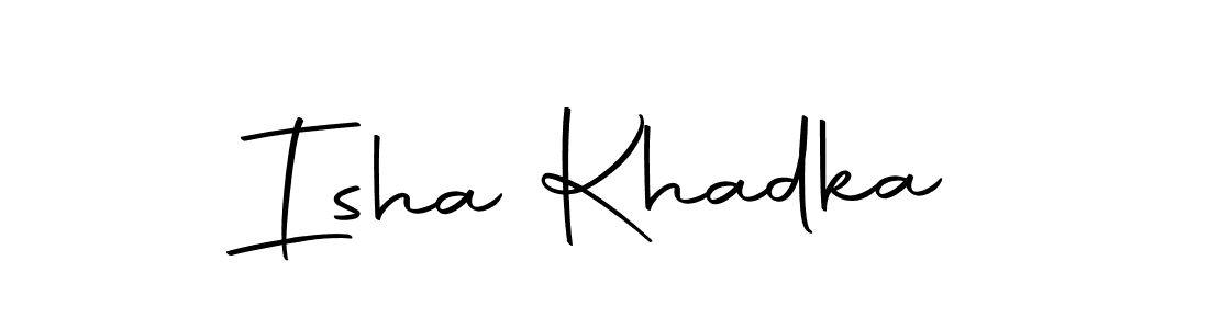 You should practise on your own different ways (Autography-DOLnW) to write your name (Isha Khadka) in signature. don't let someone else do it for you. Isha Khadka signature style 10 images and pictures png