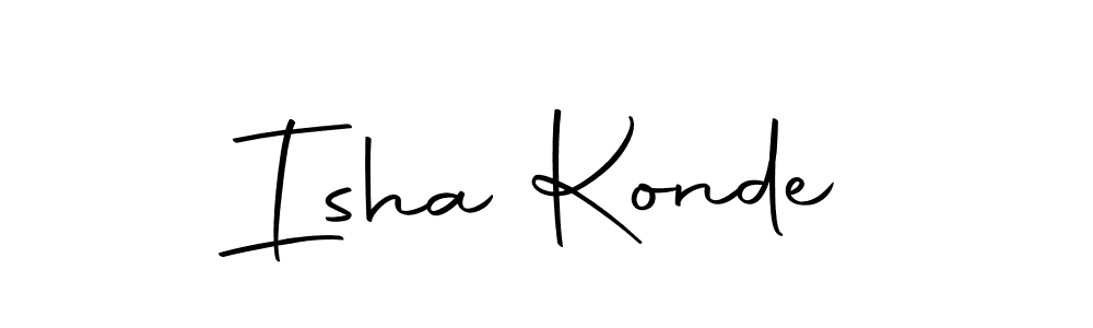 Create a beautiful signature design for name Isha Konde. With this signature (Autography-DOLnW) fonts, you can make a handwritten signature for free. Isha Konde signature style 10 images and pictures png