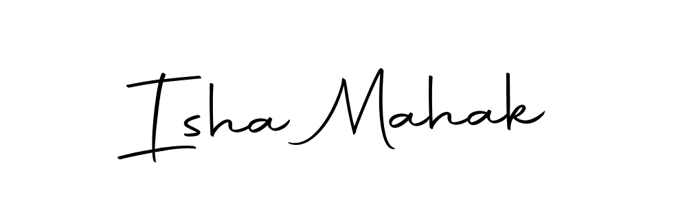 Make a beautiful signature design for name Isha Mahak. Use this online signature maker to create a handwritten signature for free. Isha Mahak signature style 10 images and pictures png
