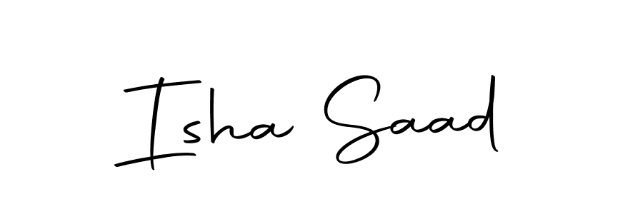 How to make Isha Saad signature? Autography-DOLnW is a professional autograph style. Create handwritten signature for Isha Saad name. Isha Saad signature style 10 images and pictures png