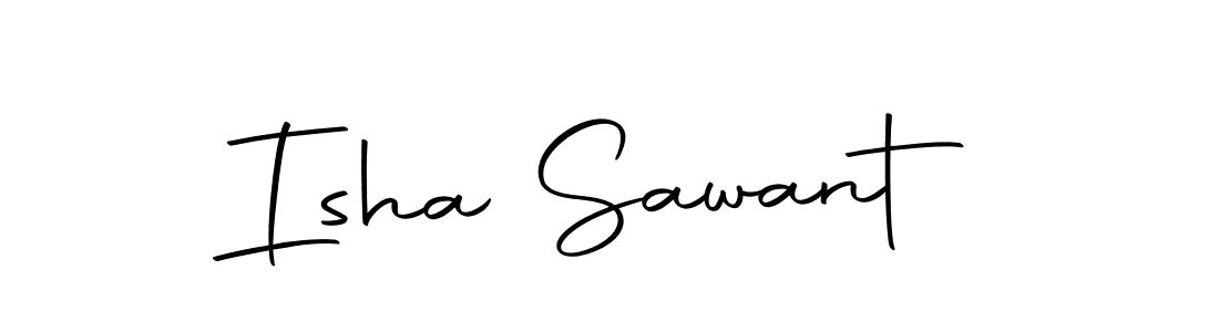 Design your own signature with our free online signature maker. With this signature software, you can create a handwritten (Autography-DOLnW) signature for name Isha Sawant. Isha Sawant signature style 10 images and pictures png