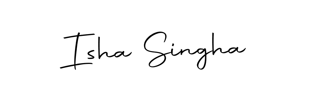 Use a signature maker to create a handwritten signature online. With this signature software, you can design (Autography-DOLnW) your own signature for name Isha Singha. Isha Singha signature style 10 images and pictures png