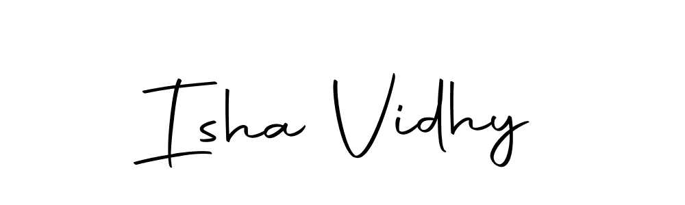 You can use this online signature creator to create a handwritten signature for the name Isha Vidhy. This is the best online autograph maker. Isha Vidhy signature style 10 images and pictures png