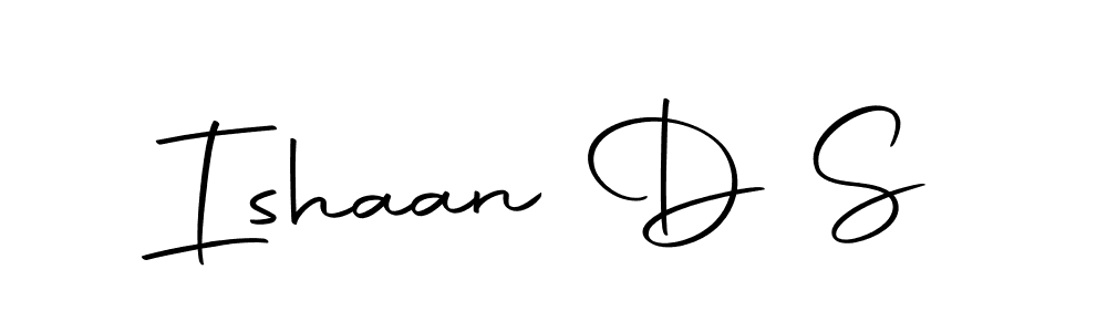 Create a beautiful signature design for name Ishaan D S. With this signature (Autography-DOLnW) fonts, you can make a handwritten signature for free. Ishaan D S signature style 10 images and pictures png