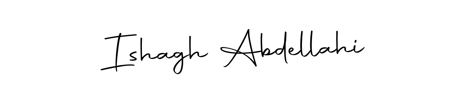 Use a signature maker to create a handwritten signature online. With this signature software, you can design (Autography-DOLnW) your own signature for name Ishagh Abdellahi. Ishagh Abdellahi signature style 10 images and pictures png