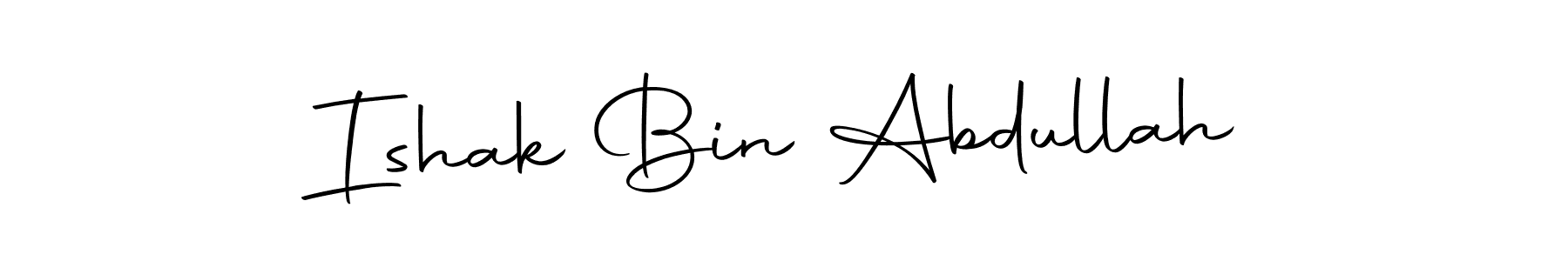 Design your own signature with our free online signature maker. With this signature software, you can create a handwritten (Autography-DOLnW) signature for name Ishak Bin Abdullah. Ishak Bin Abdullah signature style 10 images and pictures png