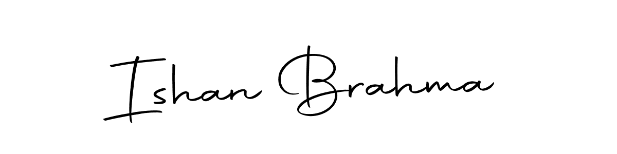 Make a beautiful signature design for name Ishan Brahma. With this signature (Autography-DOLnW) style, you can create a handwritten signature for free. Ishan Brahma signature style 10 images and pictures png