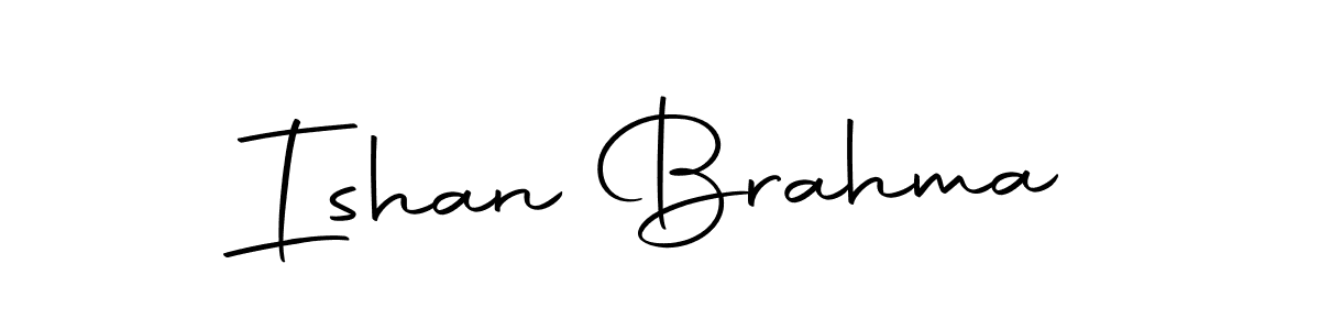 Make a beautiful signature design for name Ishan Brahma. With this signature (Autography-DOLnW) style, you can create a handwritten signature for free. Ishan Brahma signature style 10 images and pictures png