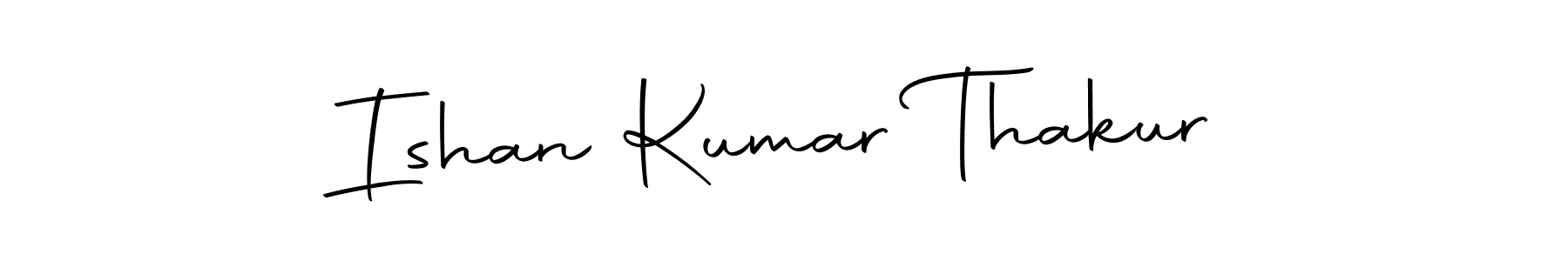 How to make Ishan Kumar Thakur name signature. Use Autography-DOLnW style for creating short signs online. This is the latest handwritten sign. Ishan Kumar Thakur signature style 10 images and pictures png