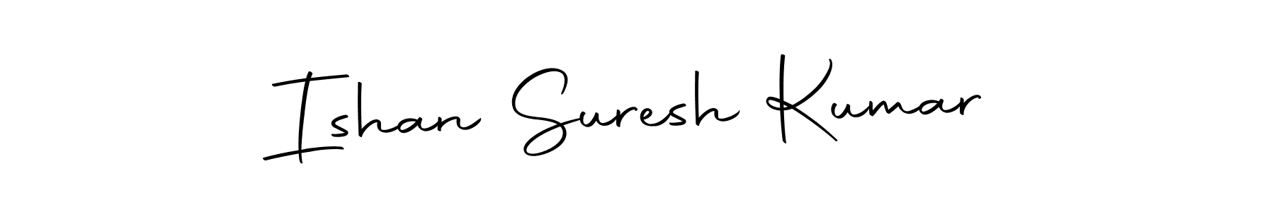 Create a beautiful signature design for name Ishan Suresh Kumar. With this signature (Autography-DOLnW) fonts, you can make a handwritten signature for free. Ishan Suresh Kumar signature style 10 images and pictures png