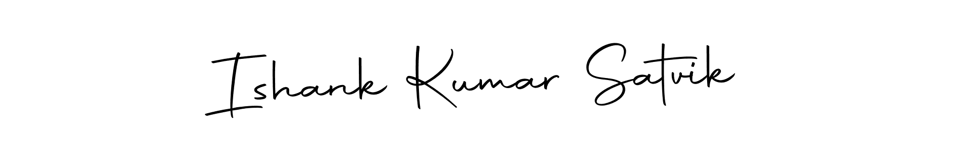 How to make Ishank Kumar Satvik name signature. Use Autography-DOLnW style for creating short signs online. This is the latest handwritten sign. Ishank Kumar Satvik signature style 10 images and pictures png