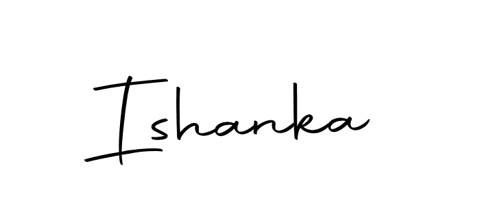 How to make Ishanka signature? Autography-DOLnW is a professional autograph style. Create handwritten signature for Ishanka name. Ishanka signature style 10 images and pictures png