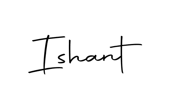 Create a beautiful signature design for name Ishant. With this signature (Autography-DOLnW) fonts, you can make a handwritten signature for free. Ishant signature style 10 images and pictures png