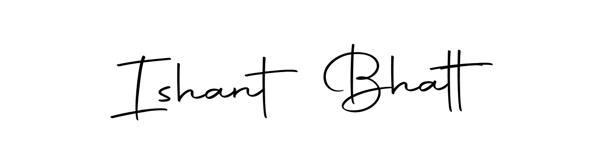 Use a signature maker to create a handwritten signature online. With this signature software, you can design (Autography-DOLnW) your own signature for name Ishant Bhatt. Ishant Bhatt signature style 10 images and pictures png