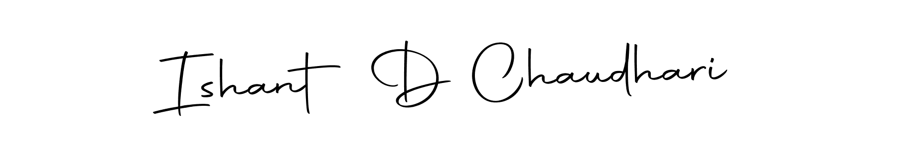 Use a signature maker to create a handwritten signature online. With this signature software, you can design (Autography-DOLnW) your own signature for name Ishant D Chaudhari. Ishant D Chaudhari signature style 10 images and pictures png
