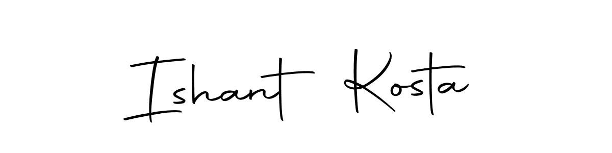 Design your own signature with our free online signature maker. With this signature software, you can create a handwritten (Autography-DOLnW) signature for name Ishant Kosta. Ishant Kosta signature style 10 images and pictures png