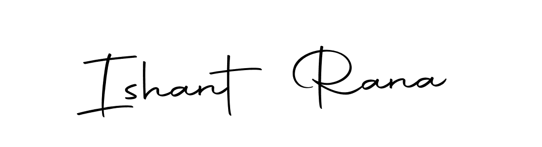 How to make Ishant Rana name signature. Use Autography-DOLnW style for creating short signs online. This is the latest handwritten sign. Ishant Rana signature style 10 images and pictures png