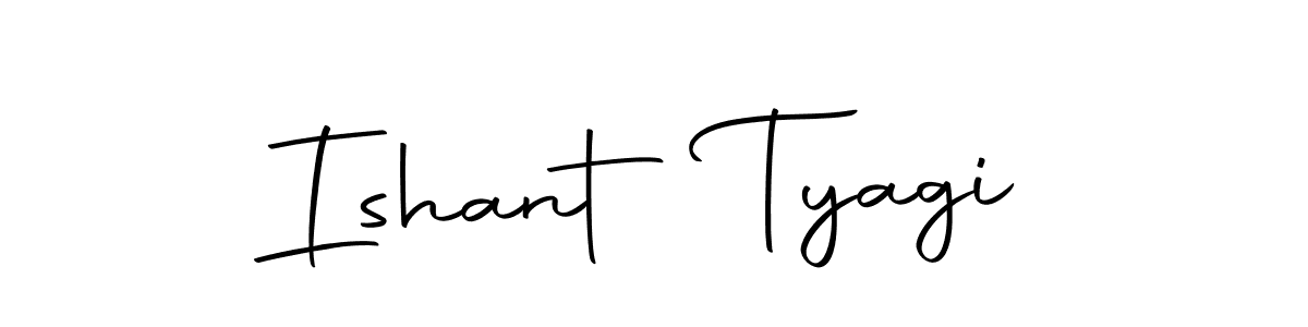 Create a beautiful signature design for name Ishant Tyagi. With this signature (Autography-DOLnW) fonts, you can make a handwritten signature for free. Ishant Tyagi signature style 10 images and pictures png