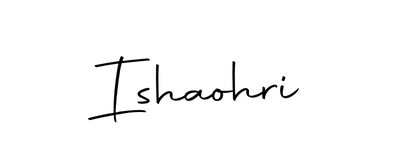 Make a beautiful signature design for name Ishaohri. With this signature (Autography-DOLnW) style, you can create a handwritten signature for free. Ishaohri signature style 10 images and pictures png