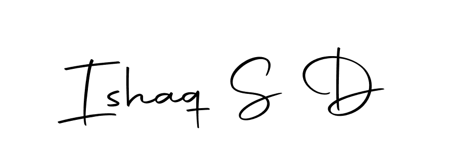 Make a beautiful signature design for name Ishaq S D. Use this online signature maker to create a handwritten signature for free. Ishaq S D signature style 10 images and pictures png