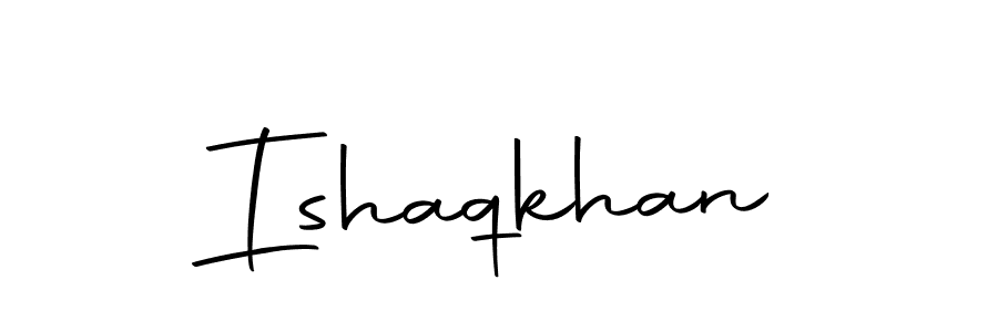 How to make Ishaqkhan name signature. Use Autography-DOLnW style for creating short signs online. This is the latest handwritten sign. Ishaqkhan signature style 10 images and pictures png