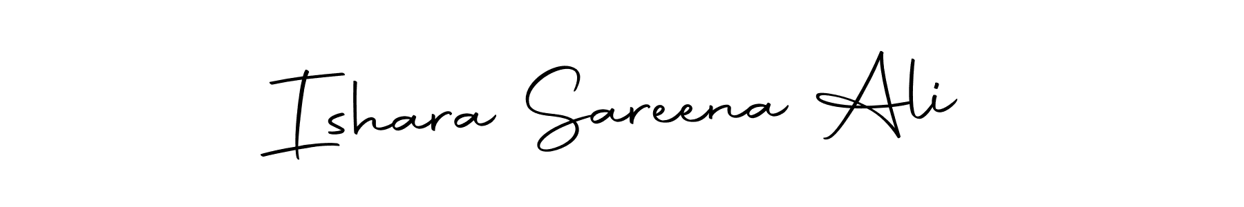 Make a beautiful signature design for name Ishara Sareena Ali. Use this online signature maker to create a handwritten signature for free. Ishara Sareena Ali signature style 10 images and pictures png