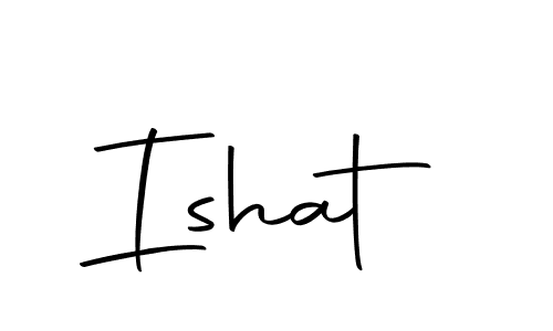 The best way (Autography-DOLnW) to make a short signature is to pick only two or three words in your name. The name Ishat include a total of six letters. For converting this name. Ishat signature style 10 images and pictures png