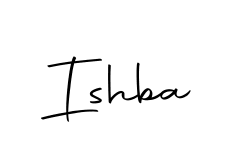 Make a beautiful signature design for name Ishba. With this signature (Autography-DOLnW) style, you can create a handwritten signature for free. Ishba signature style 10 images and pictures png