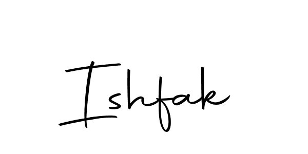 How to make Ishfak signature? Autography-DOLnW is a professional autograph style. Create handwritten signature for Ishfak name. Ishfak signature style 10 images and pictures png