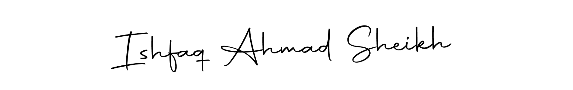 How to make Ishfaq Ahmad Sheikh signature? Autography-DOLnW is a professional autograph style. Create handwritten signature for Ishfaq Ahmad Sheikh name. Ishfaq Ahmad Sheikh signature style 10 images and pictures png
