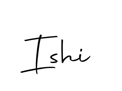 Design your own signature with our free online signature maker. With this signature software, you can create a handwritten (Autography-DOLnW) signature for name Ishi. Ishi signature style 10 images and pictures png