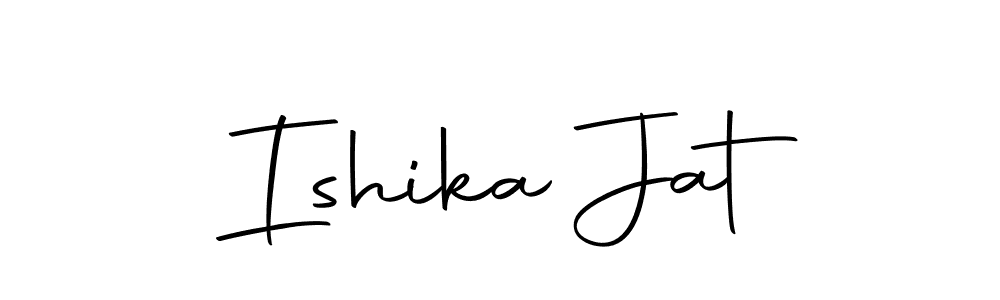 Use a signature maker to create a handwritten signature online. With this signature software, you can design (Autography-DOLnW) your own signature for name Ishika Jat. Ishika Jat signature style 10 images and pictures png