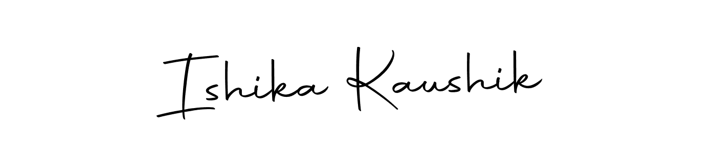 if you are searching for the best signature style for your name Ishika Kaushik. so please give up your signature search. here we have designed multiple signature styles  using Autography-DOLnW. Ishika Kaushik signature style 10 images and pictures png