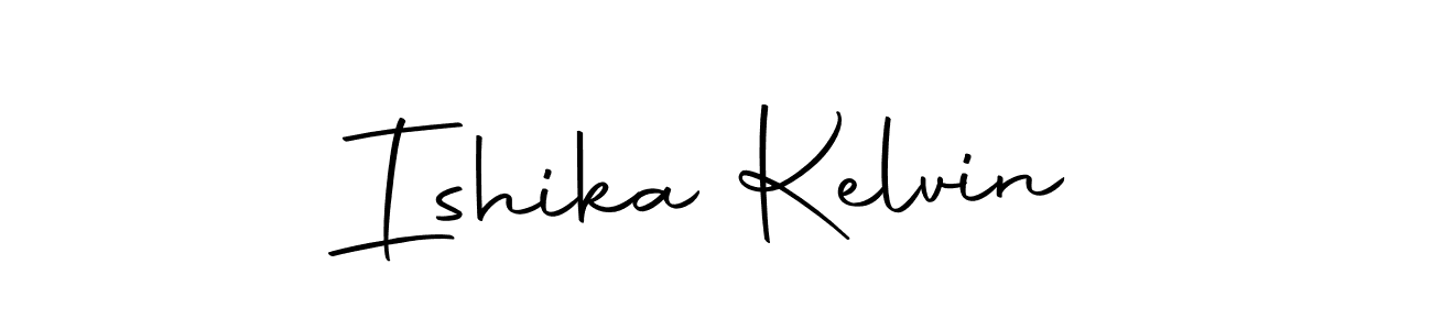 Ishika Kelvin stylish signature style. Best Handwritten Sign (Autography-DOLnW) for my name. Handwritten Signature Collection Ideas for my name Ishika Kelvin. Ishika Kelvin signature style 10 images and pictures png