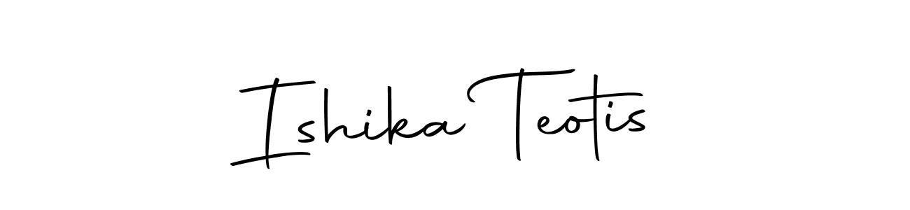 Autography-DOLnW is a professional signature style that is perfect for those who want to add a touch of class to their signature. It is also a great choice for those who want to make their signature more unique. Get Ishika Teotis name to fancy signature for free. Ishika Teotis signature style 10 images and pictures png