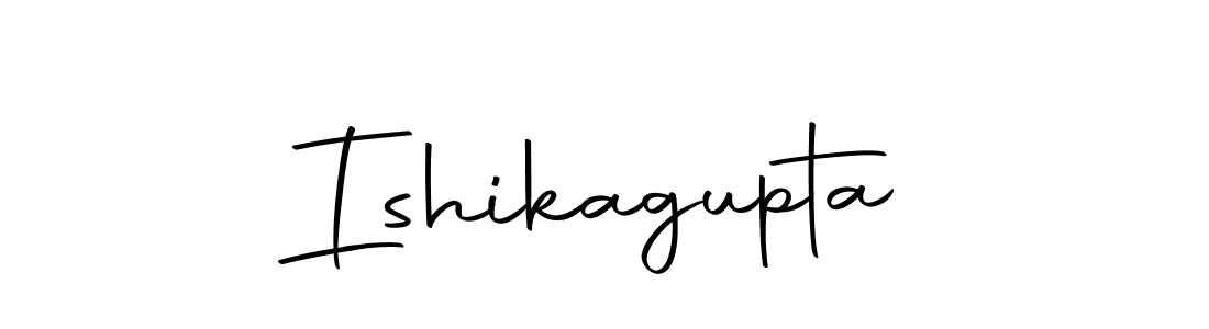 Make a beautiful signature design for name Ishikagupta. With this signature (Autography-DOLnW) style, you can create a handwritten signature for free. Ishikagupta signature style 10 images and pictures png