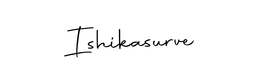 Create a beautiful signature design for name Ishikasurve. With this signature (Autography-DOLnW) fonts, you can make a handwritten signature for free. Ishikasurve signature style 10 images and pictures png