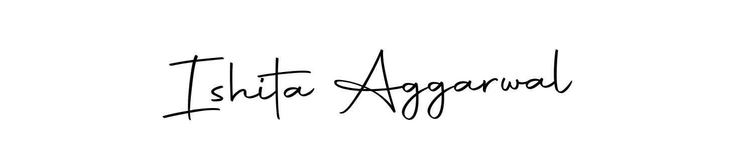 Create a beautiful signature design for name Ishita Aggarwal. With this signature (Autography-DOLnW) fonts, you can make a handwritten signature for free. Ishita Aggarwal signature style 10 images and pictures png