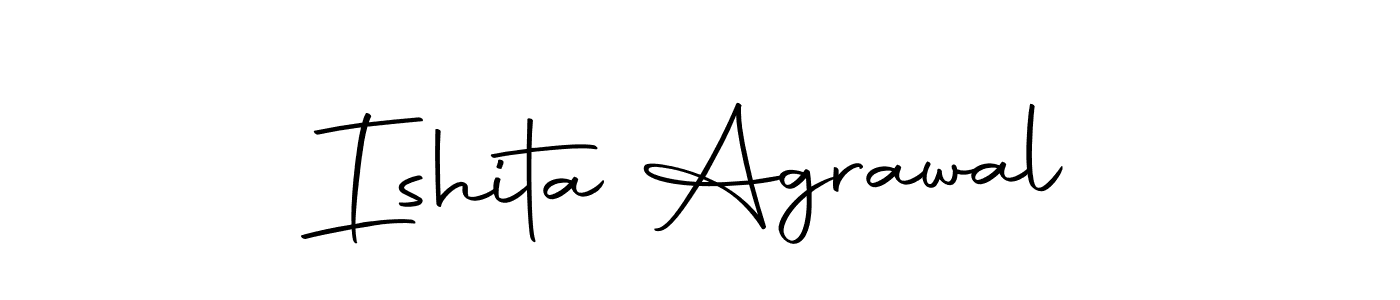 Ishita Agrawal stylish signature style. Best Handwritten Sign (Autography-DOLnW) for my name. Handwritten Signature Collection Ideas for my name Ishita Agrawal. Ishita Agrawal signature style 10 images and pictures png