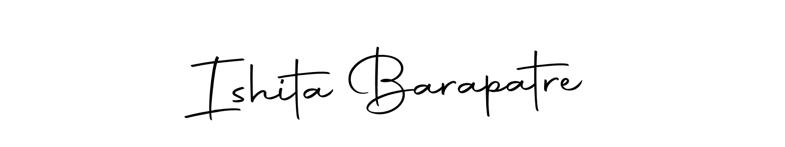 How to make Ishita Barapatre signature? Autography-DOLnW is a professional autograph style. Create handwritten signature for Ishita Barapatre name. Ishita Barapatre signature style 10 images and pictures png