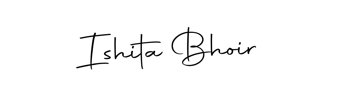 How to make Ishita Bhoir signature? Autography-DOLnW is a professional autograph style. Create handwritten signature for Ishita Bhoir name. Ishita Bhoir signature style 10 images and pictures png