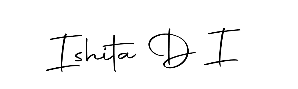 Ishita D I stylish signature style. Best Handwritten Sign (Autography-DOLnW) for my name. Handwritten Signature Collection Ideas for my name Ishita D I. Ishita D I signature style 10 images and pictures png