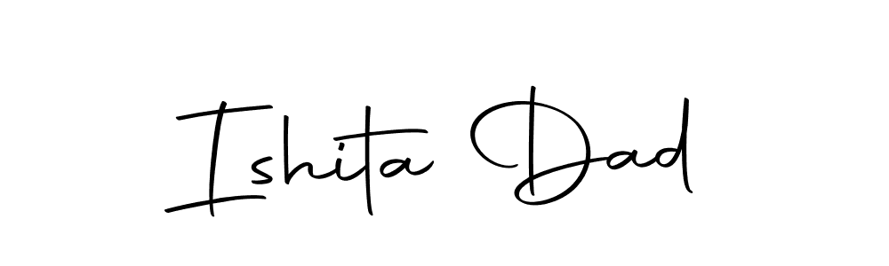 Make a beautiful signature design for name Ishita Dad. Use this online signature maker to create a handwritten signature for free. Ishita Dad signature style 10 images and pictures png