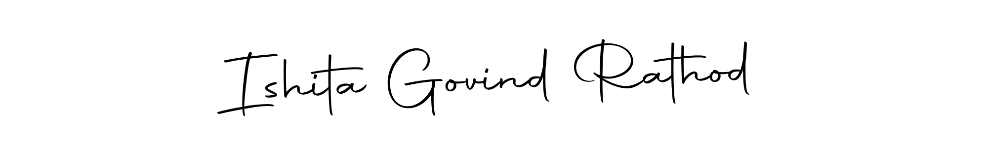 Create a beautiful signature design for name Ishita Govind Rathod. With this signature (Autography-DOLnW) fonts, you can make a handwritten signature for free. Ishita Govind Rathod signature style 10 images and pictures png