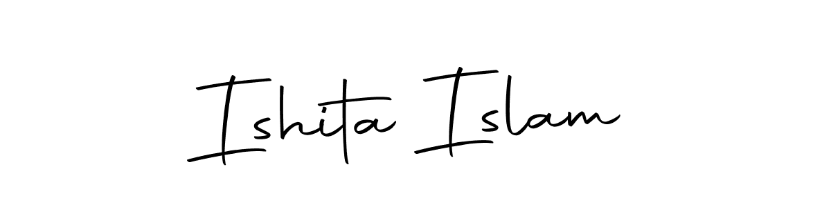 Make a beautiful signature design for name Ishita Islam. Use this online signature maker to create a handwritten signature for free. Ishita Islam signature style 10 images and pictures png