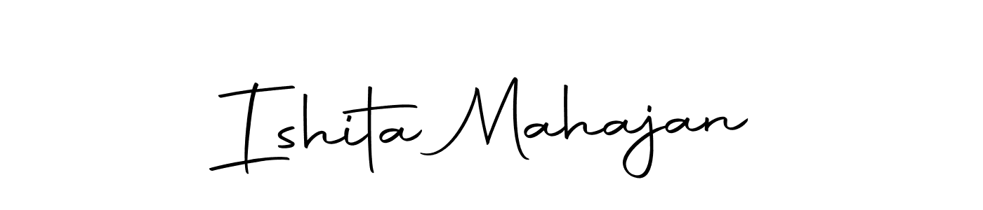 You should practise on your own different ways (Autography-DOLnW) to write your name (Ishita Mahajan) in signature. don't let someone else do it for you. Ishita Mahajan signature style 10 images and pictures png