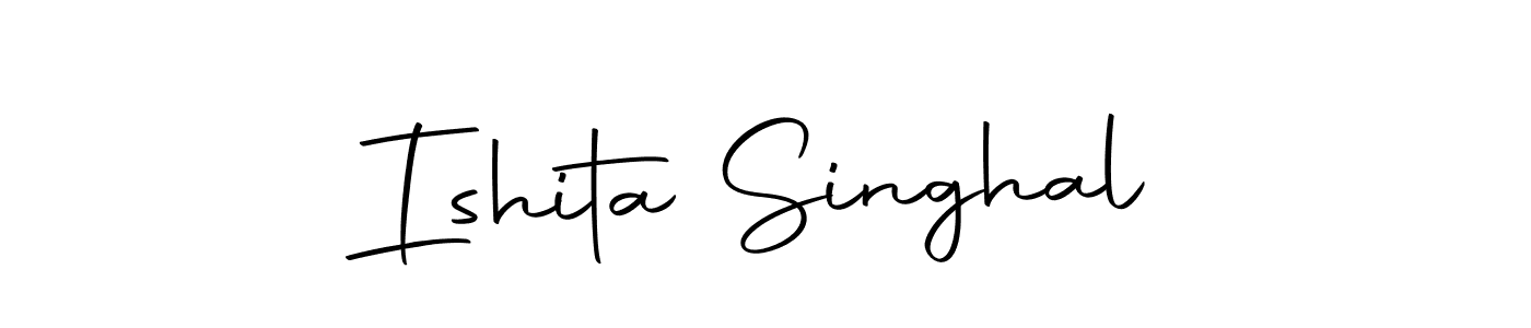 Use a signature maker to create a handwritten signature online. With this signature software, you can design (Autography-DOLnW) your own signature for name Ishita Singhal. Ishita Singhal signature style 10 images and pictures png