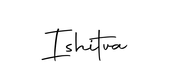 Create a beautiful signature design for name Ishitva. With this signature (Autography-DOLnW) fonts, you can make a handwritten signature for free. Ishitva signature style 10 images and pictures png